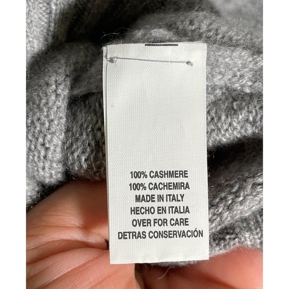 HATHAWAY PLATINUM Crewneck Argyle Sweater 100% Cashmere Made in Italy - Picture 5 of 8